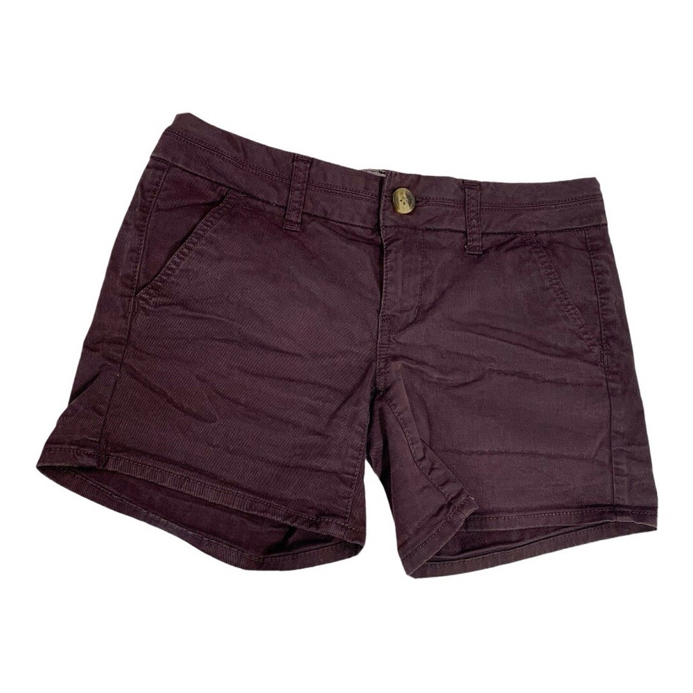 American Eagle Outfitters Purple stretch midi Bermuda Shorts Cotton Twill